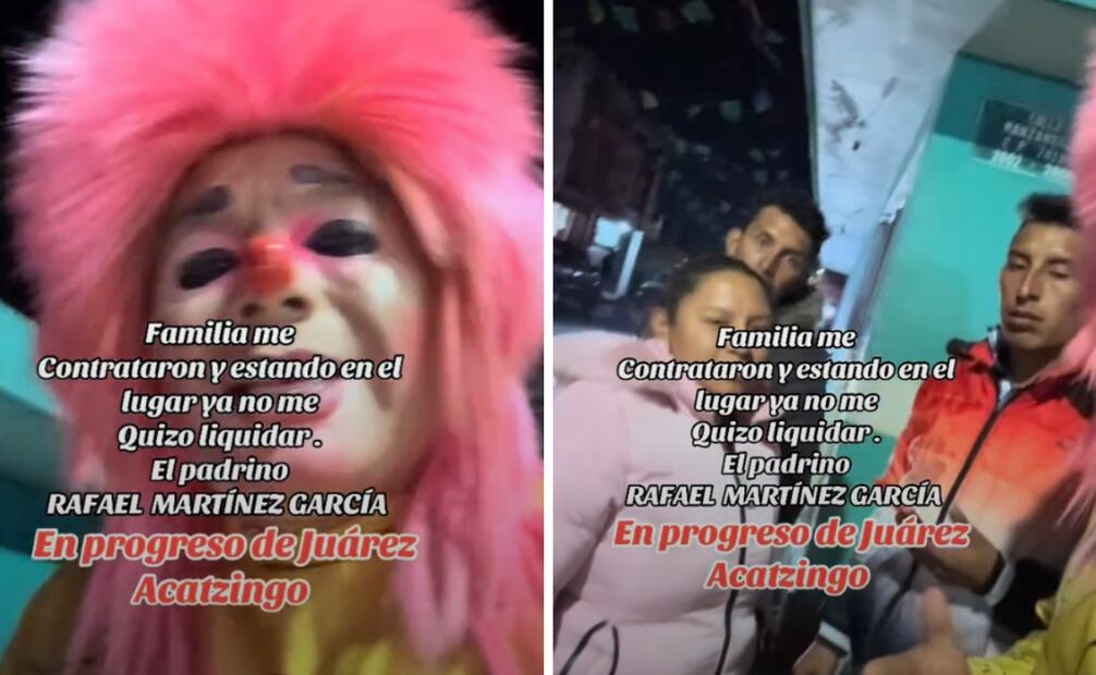 Familia se niega a pagar show infantil y payaso ‘Talachitas’ los exhibe en redes sociales.
Foto: Captura de pantalla en TikTok