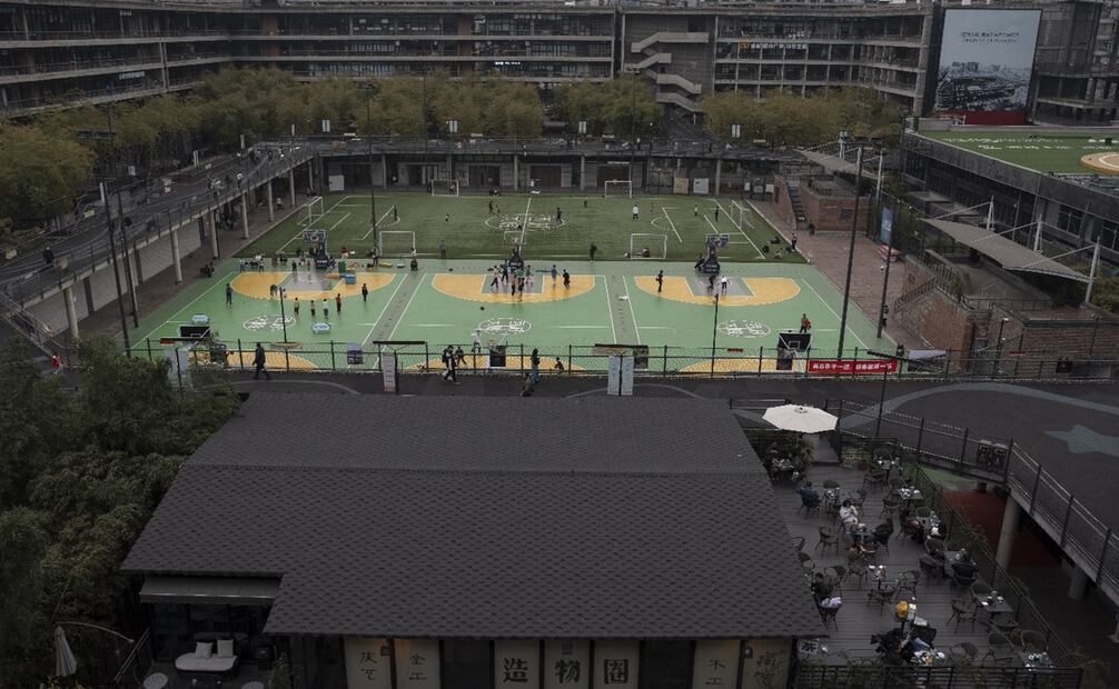 El proyecto West Village del arquitecto chino Liu Jiakun, en Chengdu, China. Foto: AP.