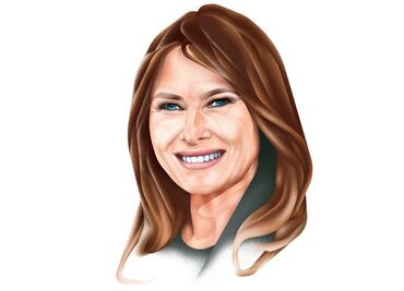 Melania: bajo perfil de una supermodelo