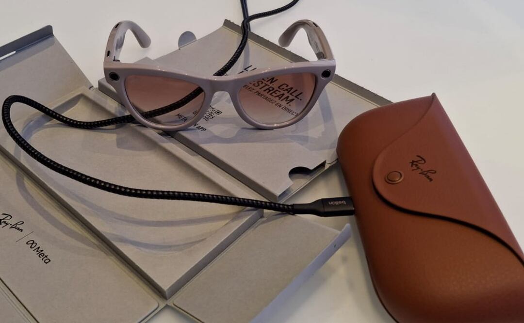 Los lentes con Meta AI se pueden manipular fácilmente con comandos de voz o gestos simples. | Foto: Daniela Payán