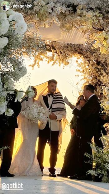 Yosef Genish y Therese Gotlib el día de su boda.
Foto: Instagram