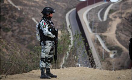 FOTOS: Guardia Nacional apoya en trabajos de disuasión de cruce ilegal de migrantes en Tijuana