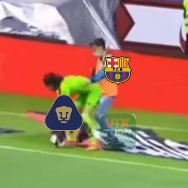 Los memes de la derrota de Pumas ante el Barcelona