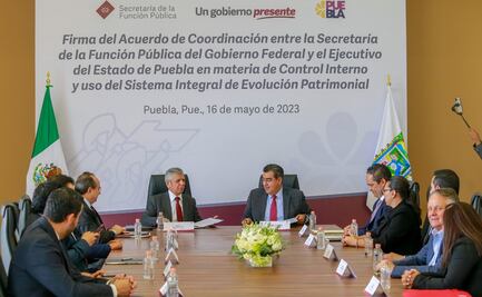 Gobierno de Puebla y la SFP firman convenio para fortalecer combate a la corrupción