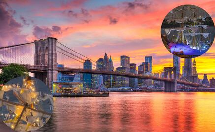 Así es el puente de Brooklyn; la icónica estructura colgante de Nueva York donde chocó el Buque Cuauhtémoc