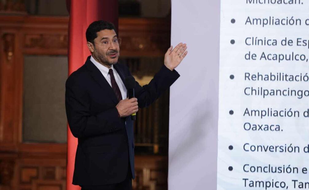Martí Batres, director del ISSSTE, durante la mañanera del 27 de enero del 2026. Foto: Carlos Mejía / EL UNIVERSAL