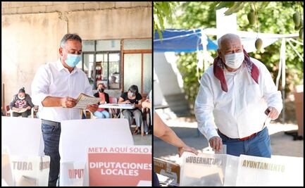 Candidatos a la gubernatura de Baja California Sur acuden a votar