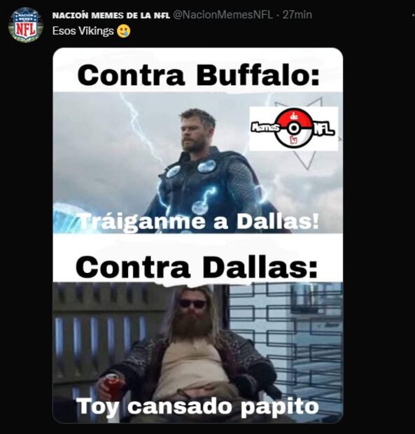 Los mejores memes de la paliza de Dallas sobre Vikings