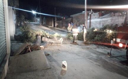 Se registran afectaciones por lluvias en Hidalgo