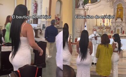 TikTok: Tunden a mujer por llevar vestido "revelador" al bautizo de su hijo
