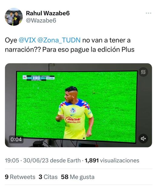Tweets narración América