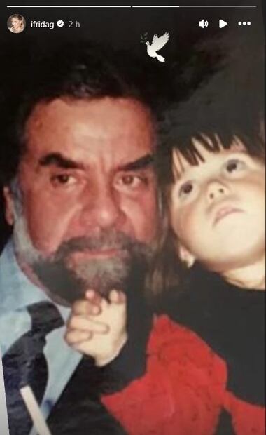 Frida Sofía despide con esta foto a su abuelo paterno  Cayetano.