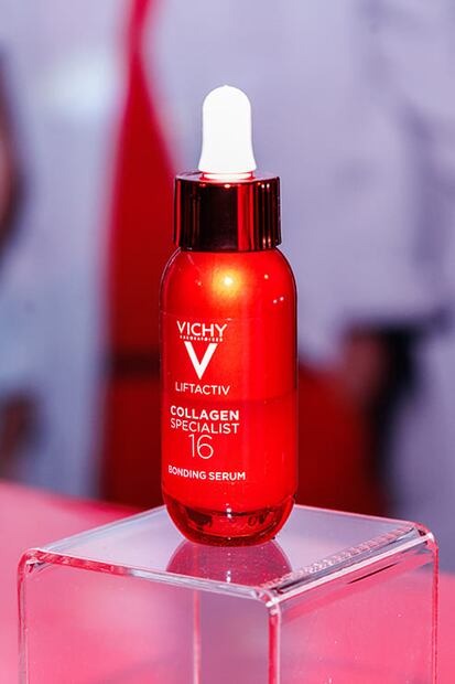 Con 15 años de investigación y el respaldo de dermatólogos, VICHY desarrolló una fórmula capaz de estimular los 16 tipos de colágeno presentes en la piel . Foto: Yaretzy Osnaya EL UNIVERSAL