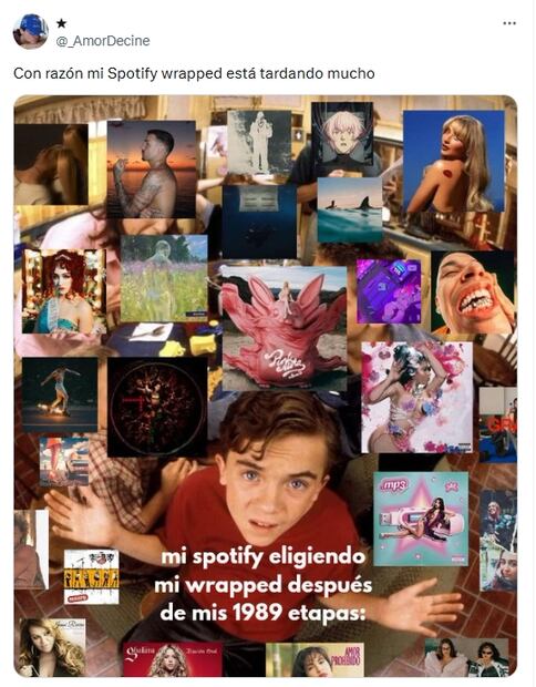 Spotify Wrapped: los mejores memes para esperar el resumen musical de la app. Fuente: X