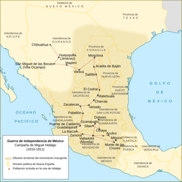 Las cabezas de águila de la Ruta de Hidalgo