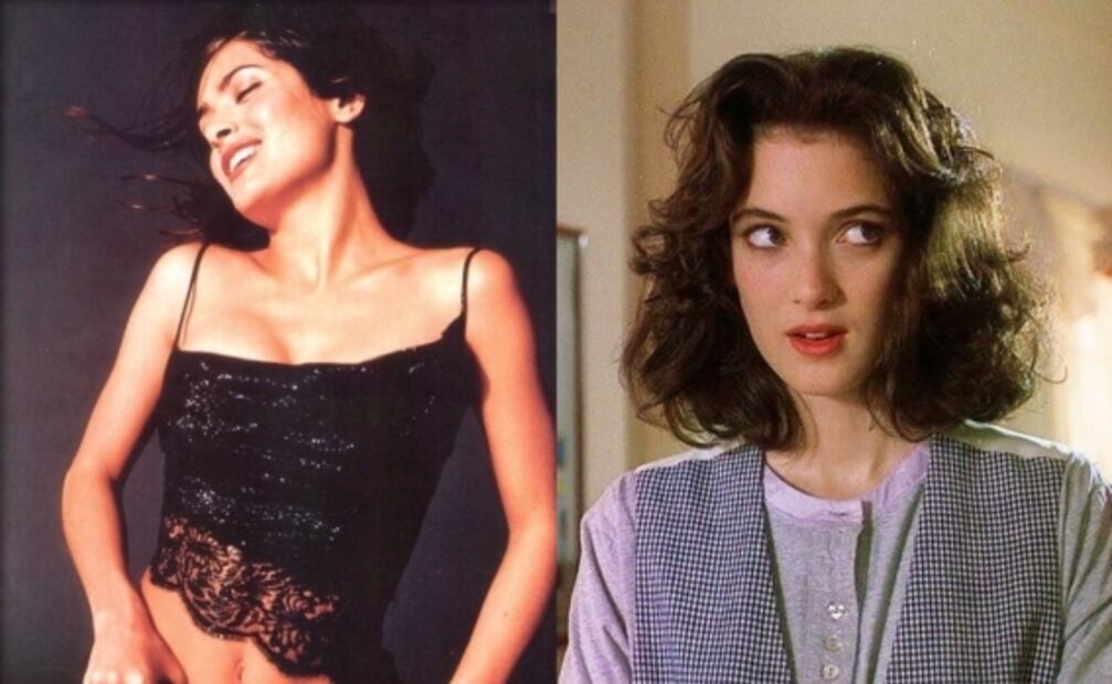 ¿Separadas al nacer? Este es el parecido entre Salma Hayek y Winona Ryder 