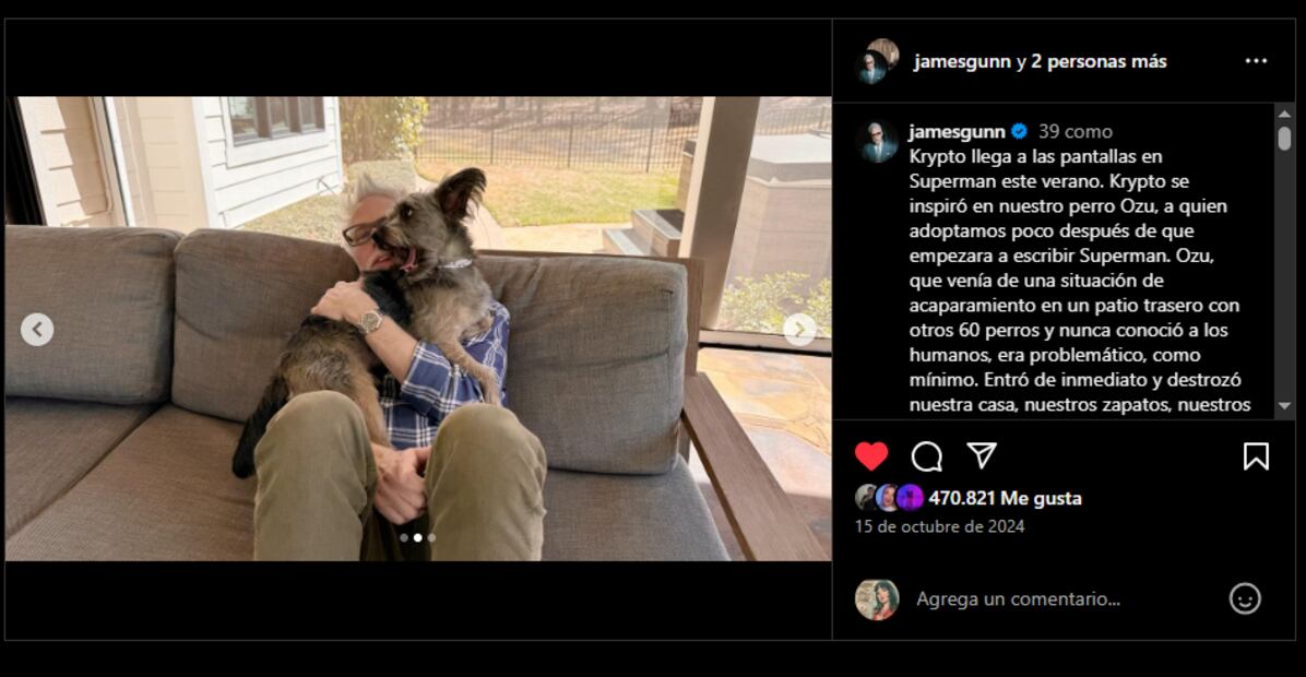Foto: Captura de pantalla en Instagram