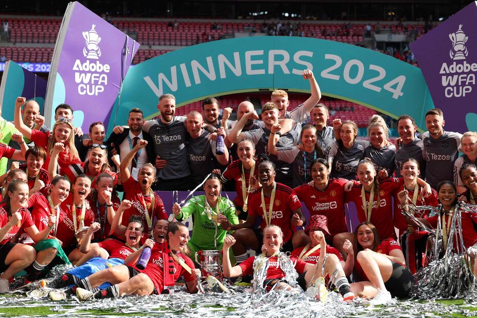Manchester United se convirtió, por primera vez, en campeona de la FA Cup - Foto: AFP