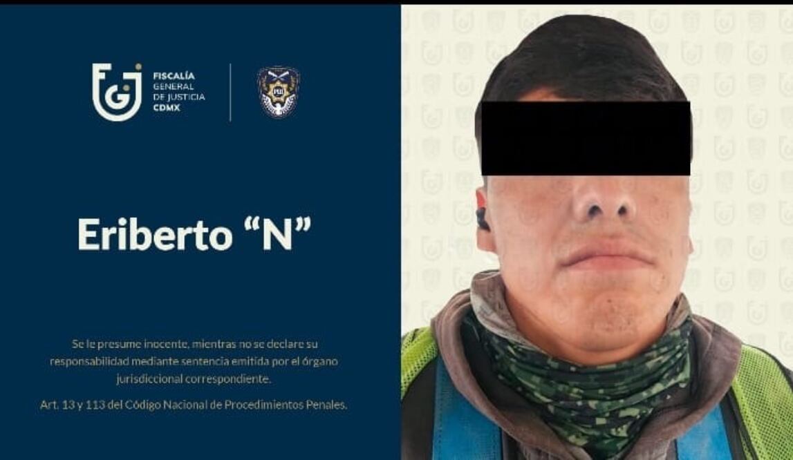 Detenido Eriberto N. Foto:Especial