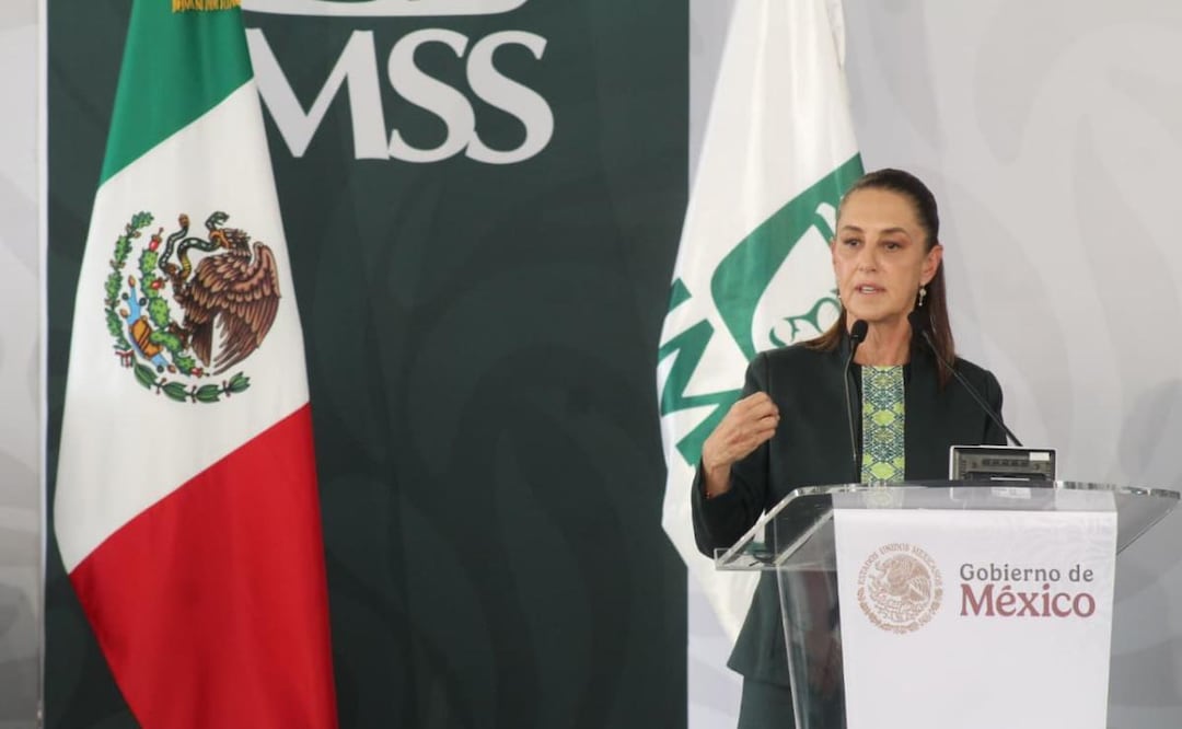 Presidenta Claudia Sheinbaum encabeza la 116 Asamblea General del IMSS e inauguración del Hospital General 36 en Puebla (10/12/2025). Foto: Omar Contreras / EL UNIVERSAL