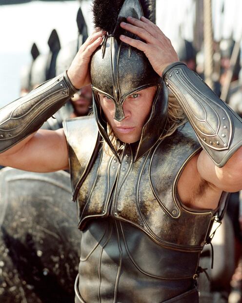 Brad Pitt en Troya. Fuente: Instagram @bradpittofflcial