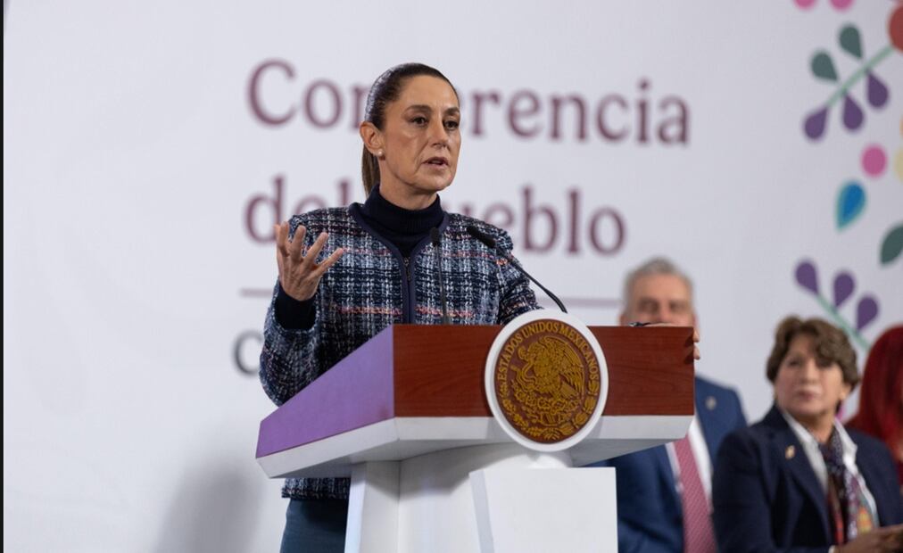 Luego de que el gobierno del presidente estadounidense, Donald Trump, acusó a las instituciones financieras mexicanas CIBanco, Intercam y Vector de “lavado de dinero” para cárteles de la droga y les prohibió “algunas transferencias de fondos”, la presidenta Claudia Sheinbaum Pardo aseguró que “no hay ninguna prueba”. Foto Hugo Salvador/EL UNIVERSAL