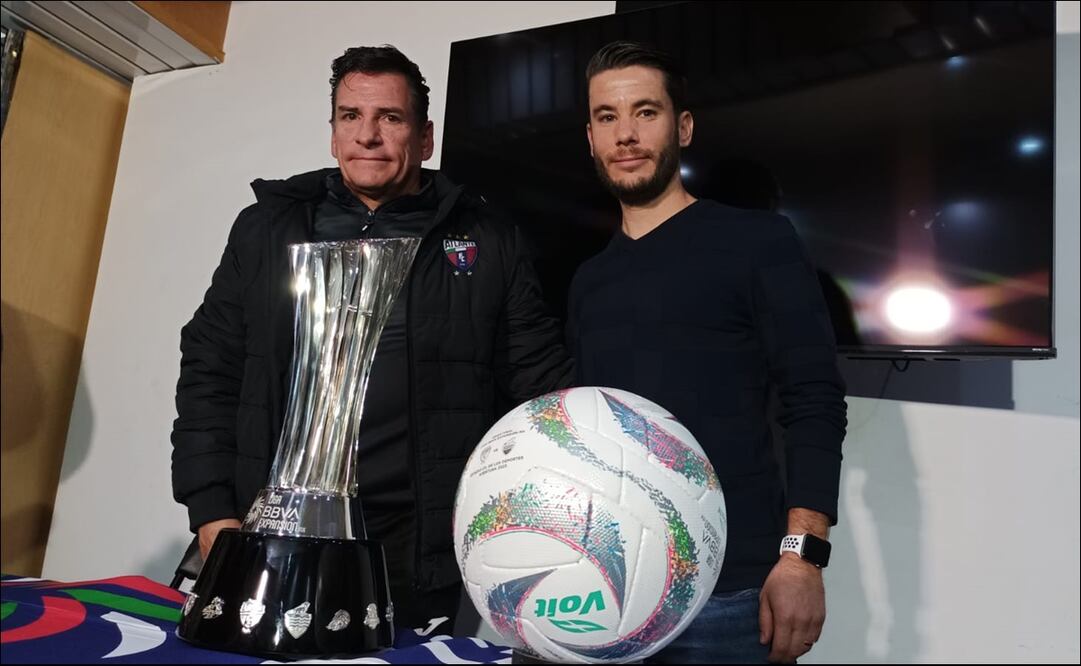 Mario García y Luis Arce en el día de medios de la final de la Liga de Expansión MX - Foto: Arturo Sanguino / EL UNIVERSAL