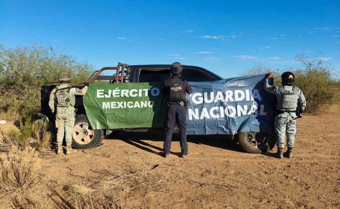 Aseguran vehículo con 26 artefactos explosivos para dron en Sonora (08/10/2025). Foto: Especial
