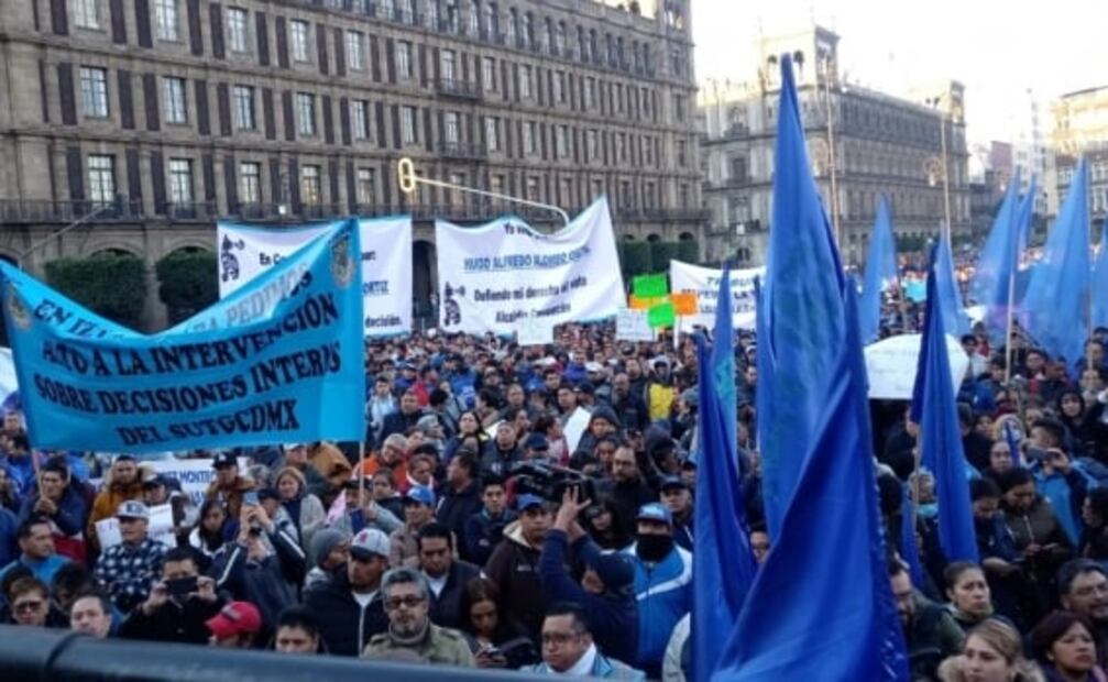 Burócratas capitalinos piden a AMLO que sea respetada la autonomía sindical