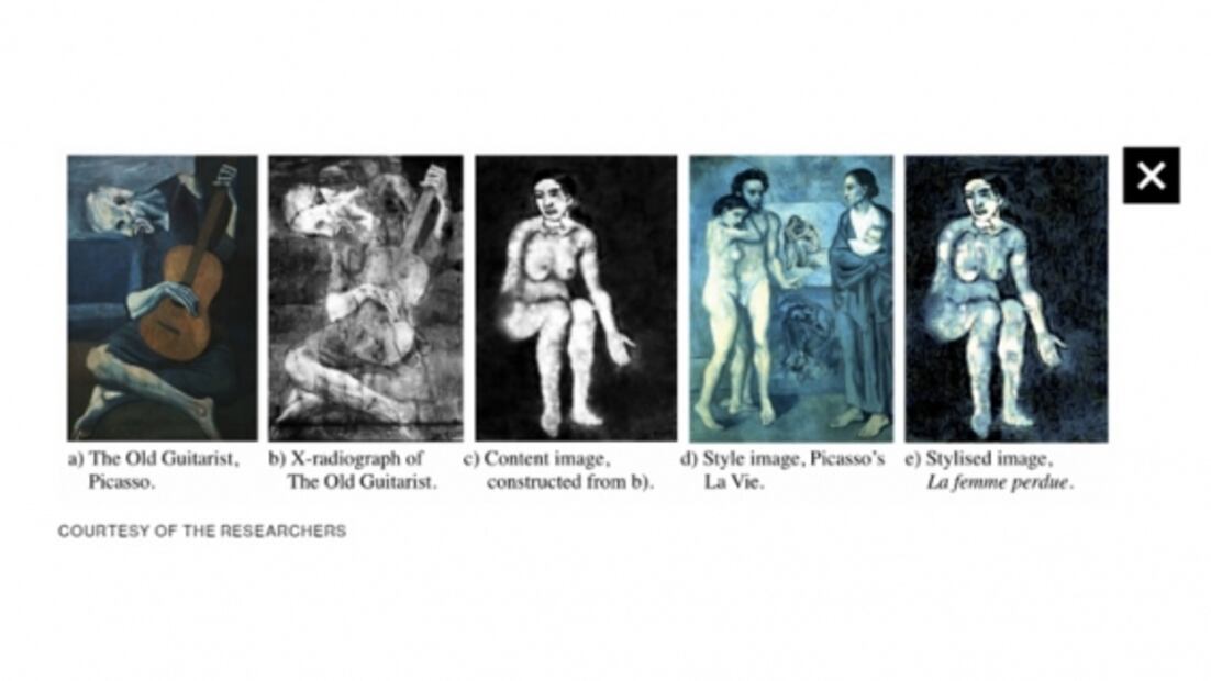 Descubren pintura de una mujer desnuda en un cuadro de Picasso