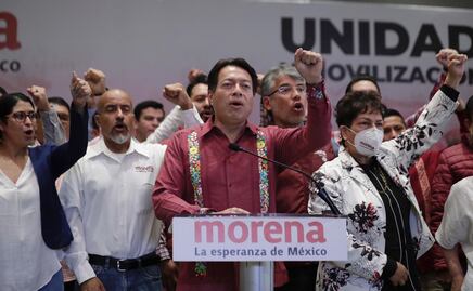 Delfina Gómez, Higinio Martínez, Horacio Duarte y Fernando Vilchis, finalistas de Morena para Edomex