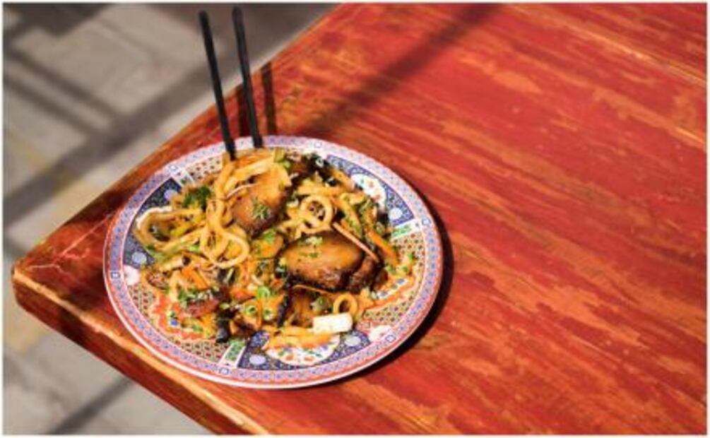 #RECETA Udon con res y salsa de ostión