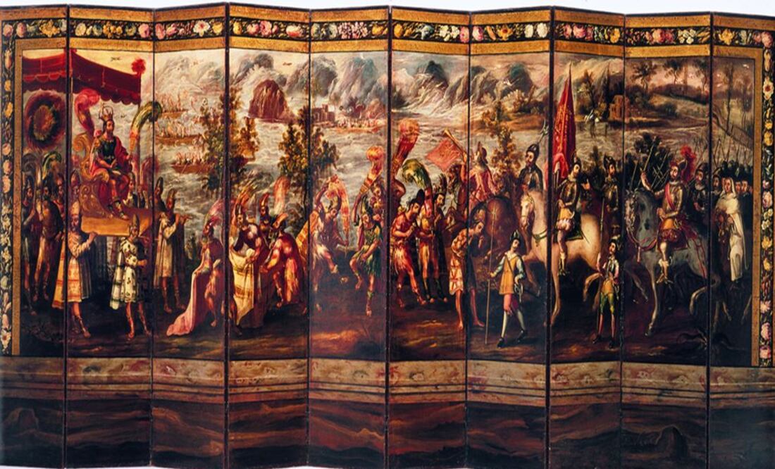 Hernán Cortés, Moctezuma y Jesús y Judas