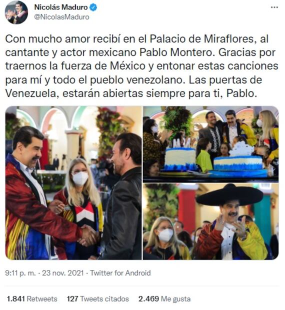Las polémicas de Pablo Montero: Visita a Nicolás Maduro, el Himno y los videoescándalos