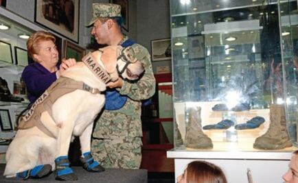 Frida donates her rescue boots