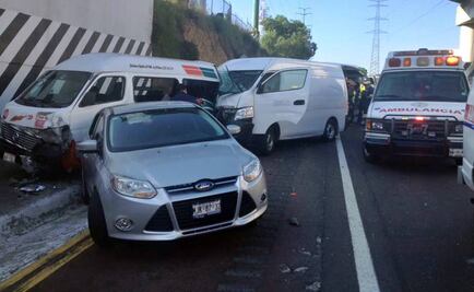 Carambola deja 11 heridos en la Chamapa-Lechería