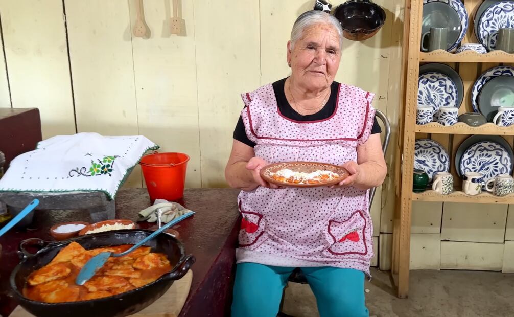 Chilaquiles rellenos. Foto: Captura de pantalla / Youtube "De Mi Rancho a Tu Cocina"