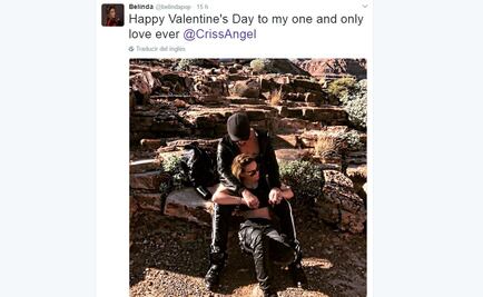 Belinda y Criss Angel celebran el Día del Amor