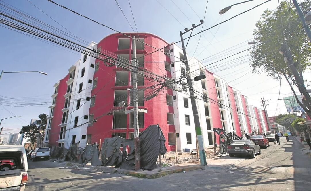 En Tacubaya se construyen 186 viviendas por parte del Invi para la Ciudad Perdida con recursos de los adherentes al SAC. Foto: Valente Rosas. EL UNIVERSAL