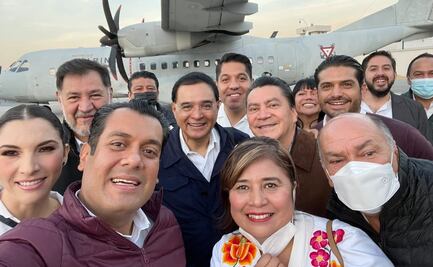 En avión de la Marina, diputados hacen recorrido por el corredor interoceánico del Istmo de Tehuantepec