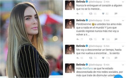 Belinda cierra su cuenta en Twitter