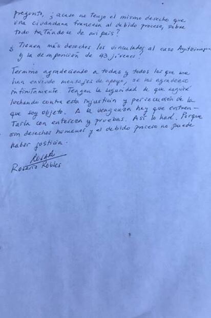 Rosario Robles exige a AMLO juicio justo; “¿por qué esa saña?”, pregunta