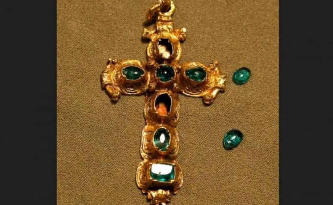 Cadena de oro encontrada en el barco Nuestra Señora de Atocha. Foto: Archivo AP