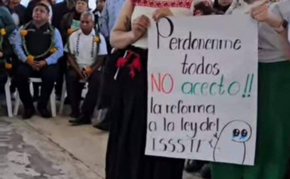Maestros protestan contra la reforma a Ley del ISSSTE (01/03/2025). Foto: Especial