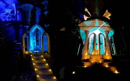 Así es el recorrido nocturno en el Jardín Edward James