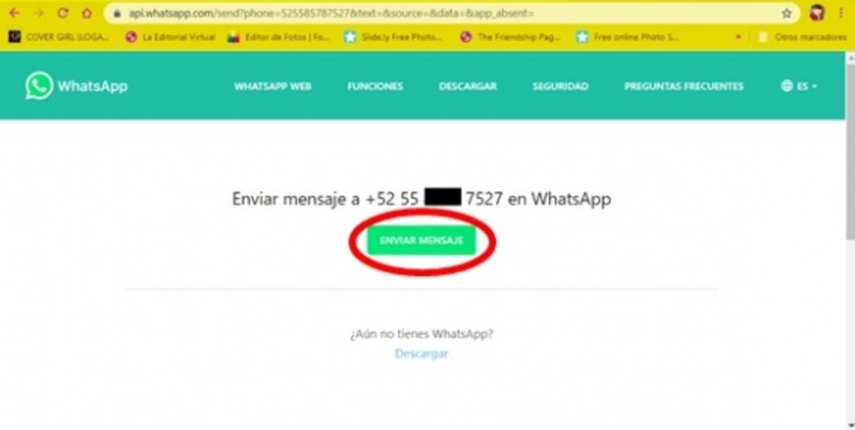 Cómo mandar mensajes de WhatsApp a números que no tienes en tus contactos