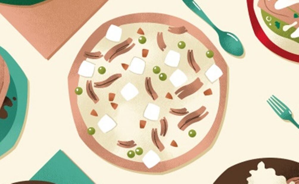 Rectas para el recalentado del pavo. Ilustración: Ani Cortés / El Universal
