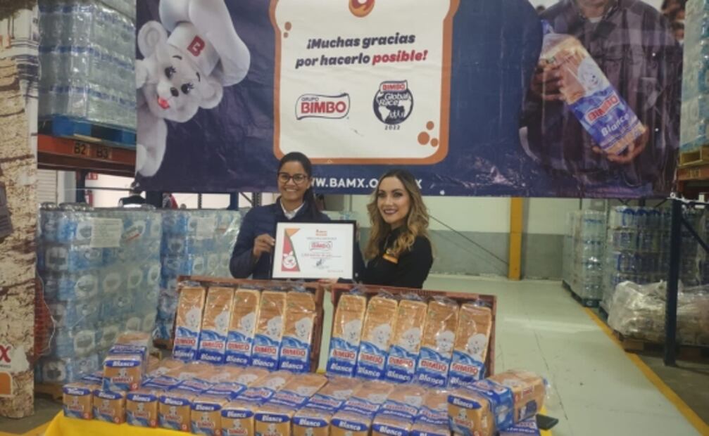 Osito Bimbo protagonizó donación de más de 3.7 millones de rebanadas de pan blanco en México