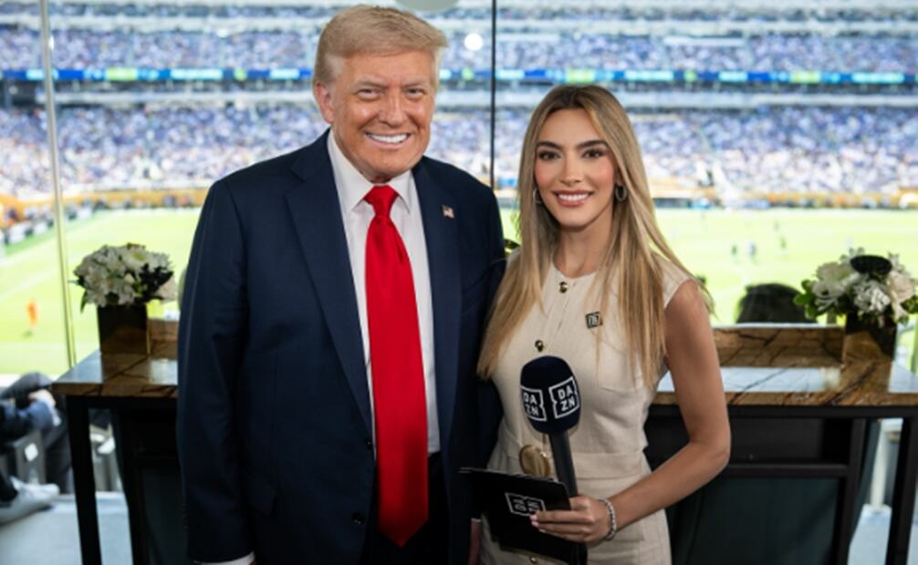 Ella es Emily Austin, la presentadora que se burló de Billie Eilish tras discurso contra ICE. Foto: Redes sociales