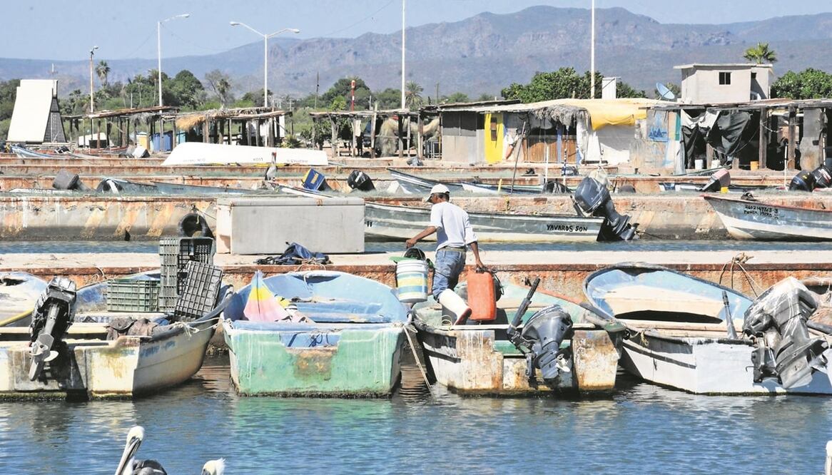 Los pescadores se prepararon con meses de anticipación para tener listas sus pangas y salir al mar el 14 de septiem-bre. Muchos pidieron prestado. Foto: Amalia Escobar